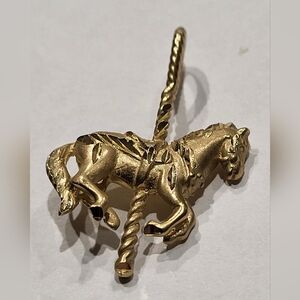 Yellow Gold Carousel Horse Charm
